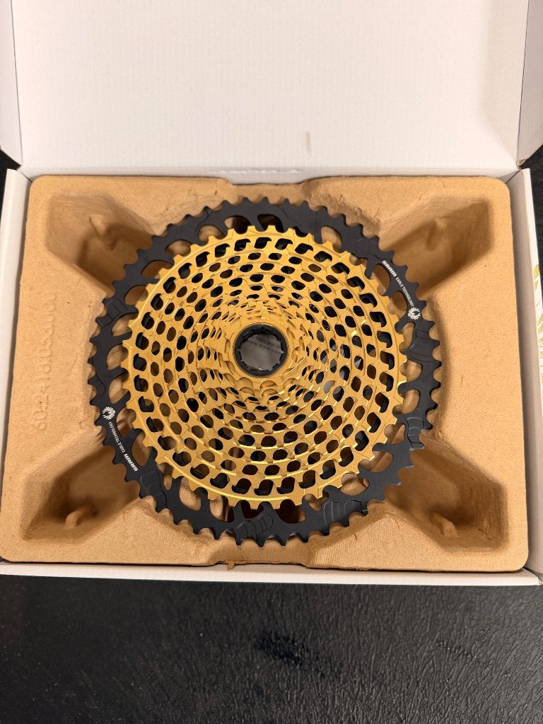 SRAM XX1 EAGLE CASSETTE XG 1299 GOLD, Fietsen en Brommers, Overige typen, Ophalen of Verzenden, SRAM, Mountainbike