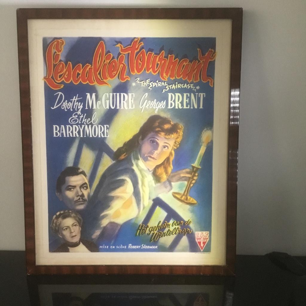 Oude filmaffiche ( 1947), Verzamelen, Ophalen of Verzenden, Film en Tv