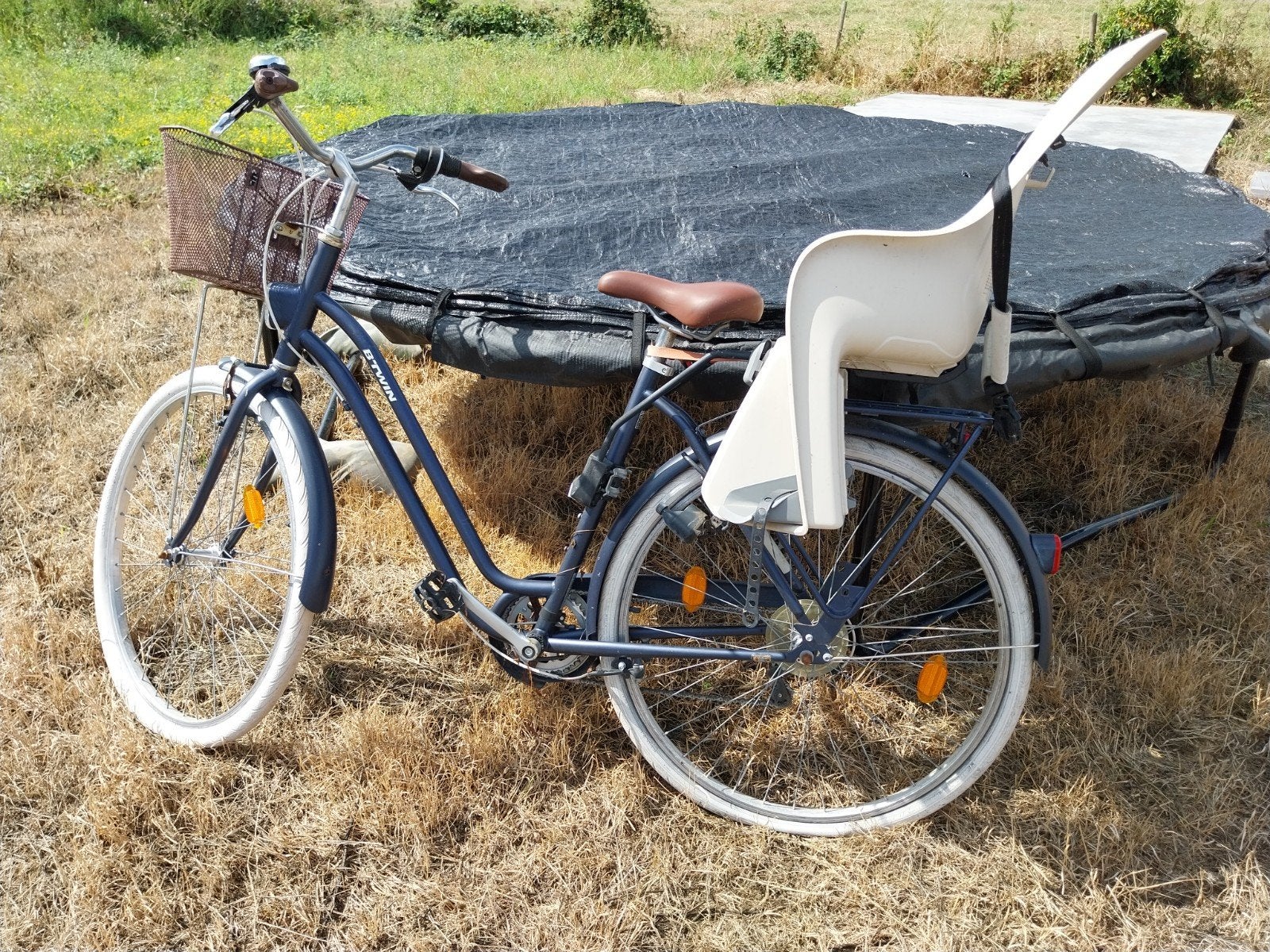 Stadsfiets dames met kinderzitje, Fietsen en Brommers, Fietsen | Cruisers en Lowriders, Ophalen, Dames