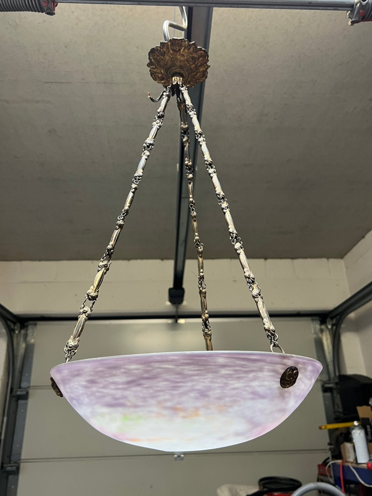 Art Nouveau luster - pate de verre -, Antiek en Kunst, Ophalen