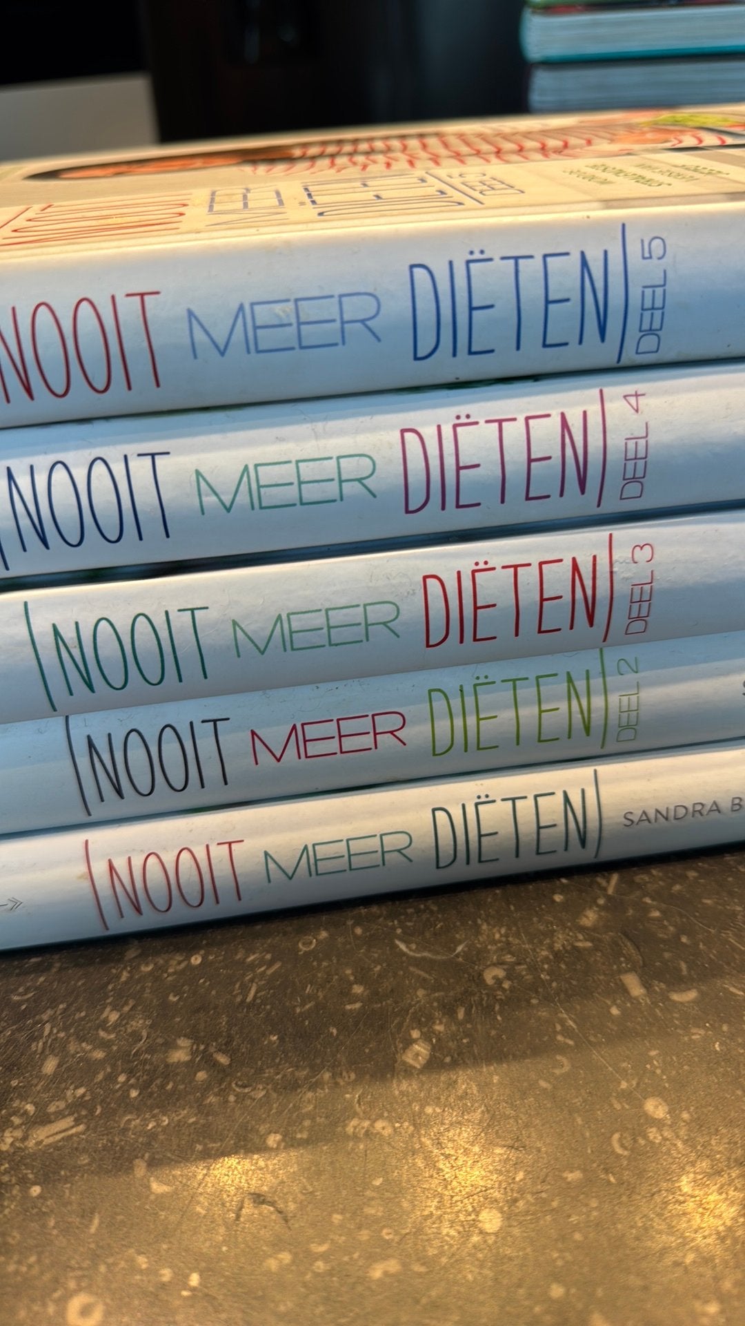 5 kookboeken Nooit meer diëten Sandra Bekkari, Enlèvement, Utilisé