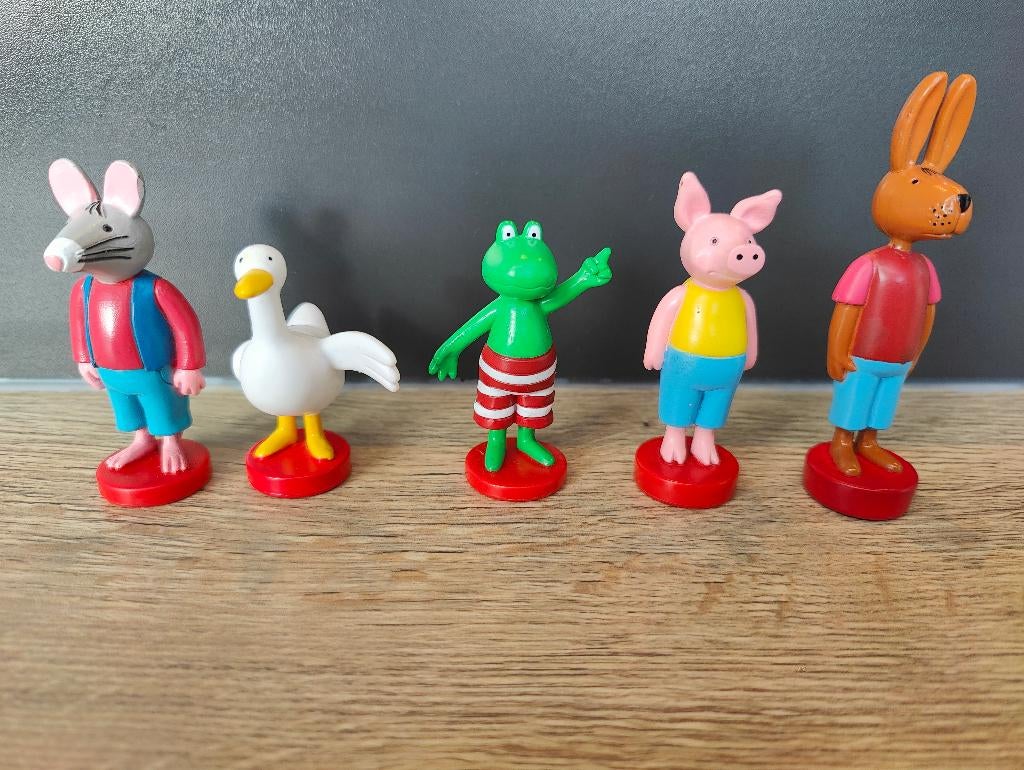 Set 5 figuurtjes Kikker en zijn vriendjes., Verzamelen, Ophalen of Verzenden, Zo goed als nieuw