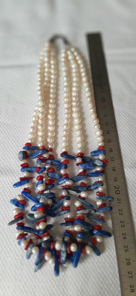 Collier, Handtassen en Accessoires, Kettingen, Ophalen of Verzenden, Zo goed als nieuw, Overige kleuren, Steen of Mineraal