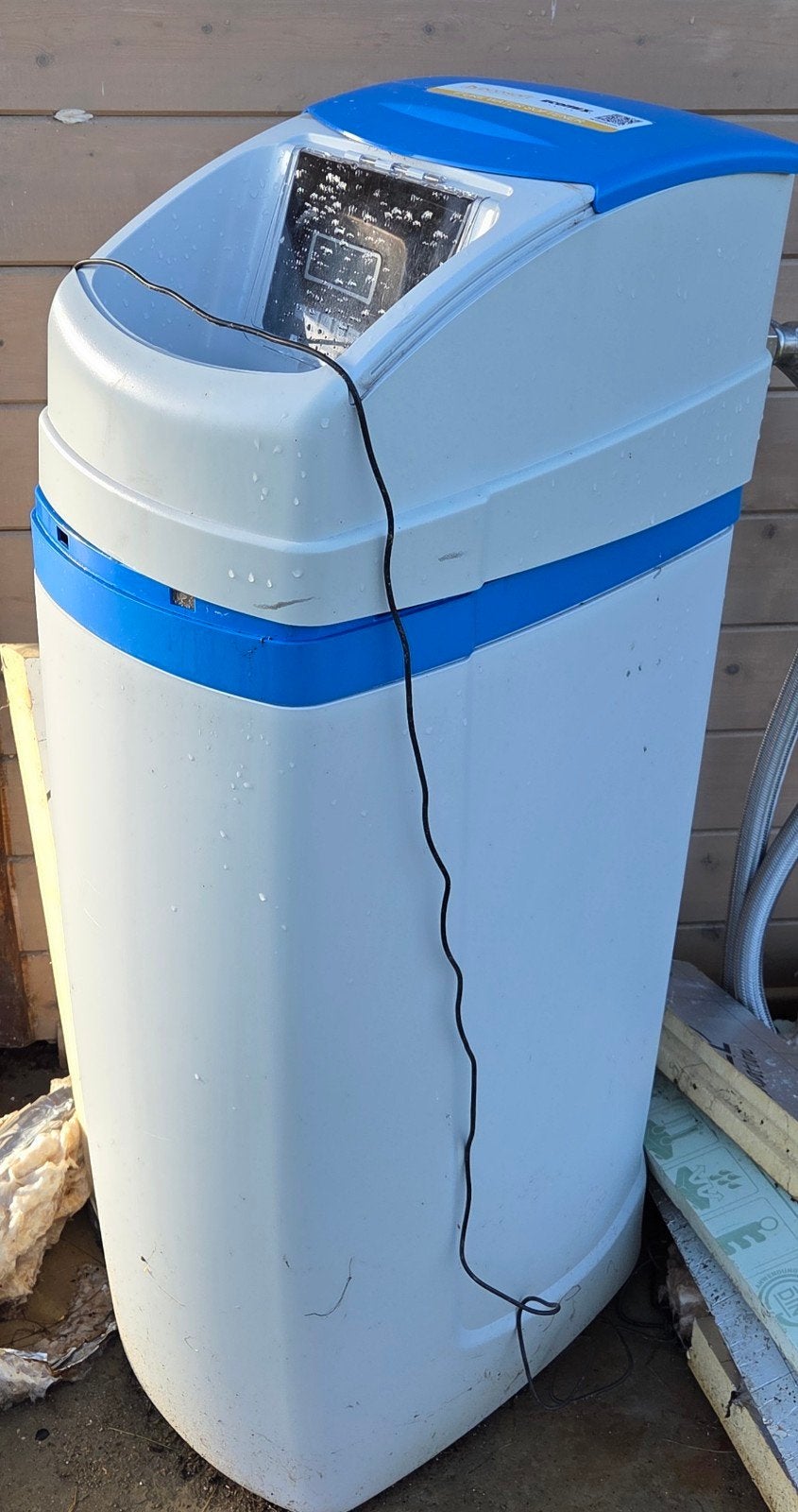 Ecosoft Arctic Blue Waterontharder (Groot model) + 4 zoutzak, Ophalen, Zo goed als nieuw, Waterontharder met zout