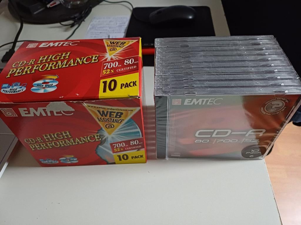 Emtec cd'r, Cd's en Dvd's, Cassettebandjes, Overige genres, Ophalen of Verzenden, Origineel, Met bewaardoos, rek of koffer
