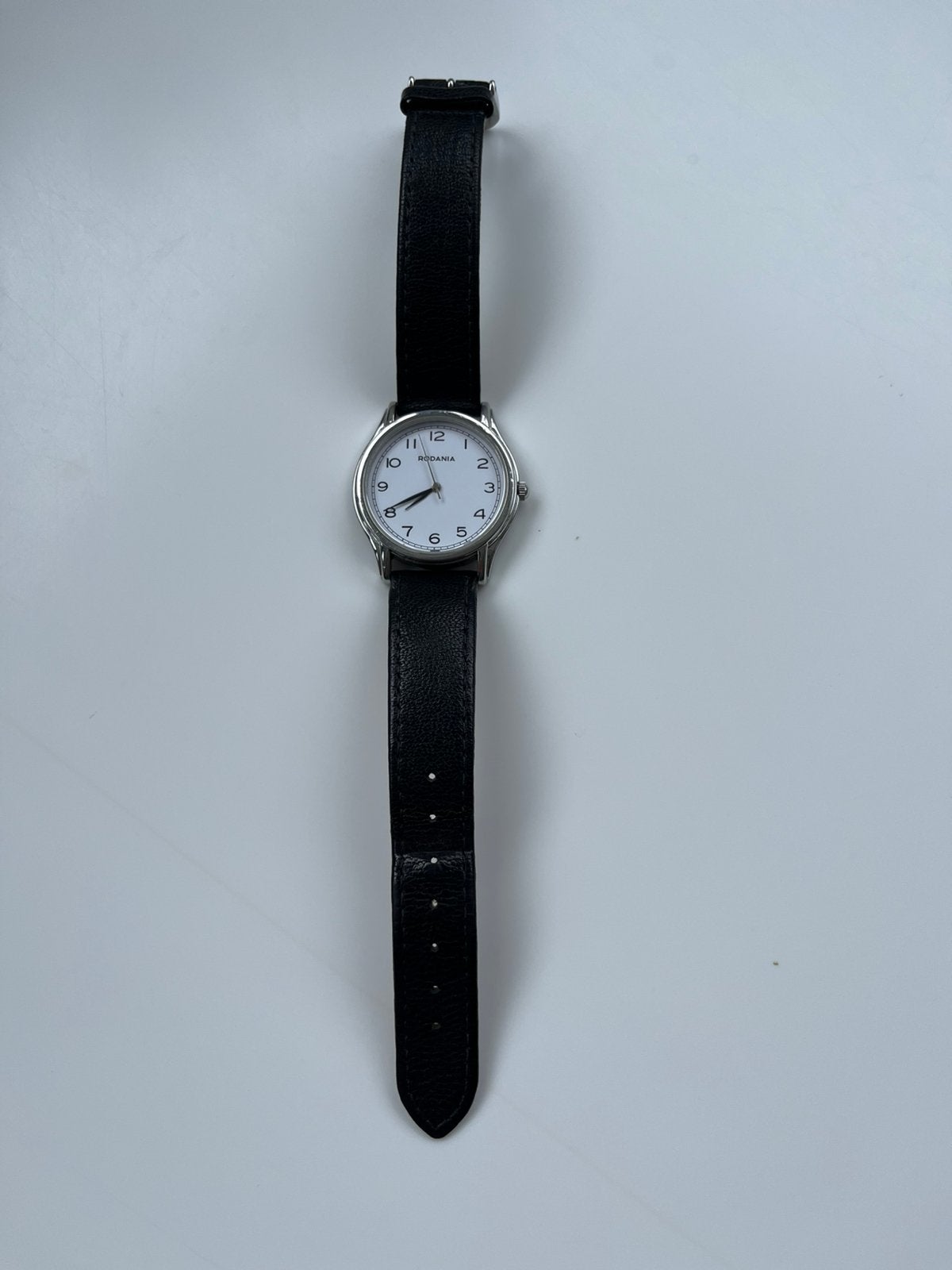 Horloge - Rodania, Ophalen of Verzenden, Gebruikt, Polshorloge, Leer