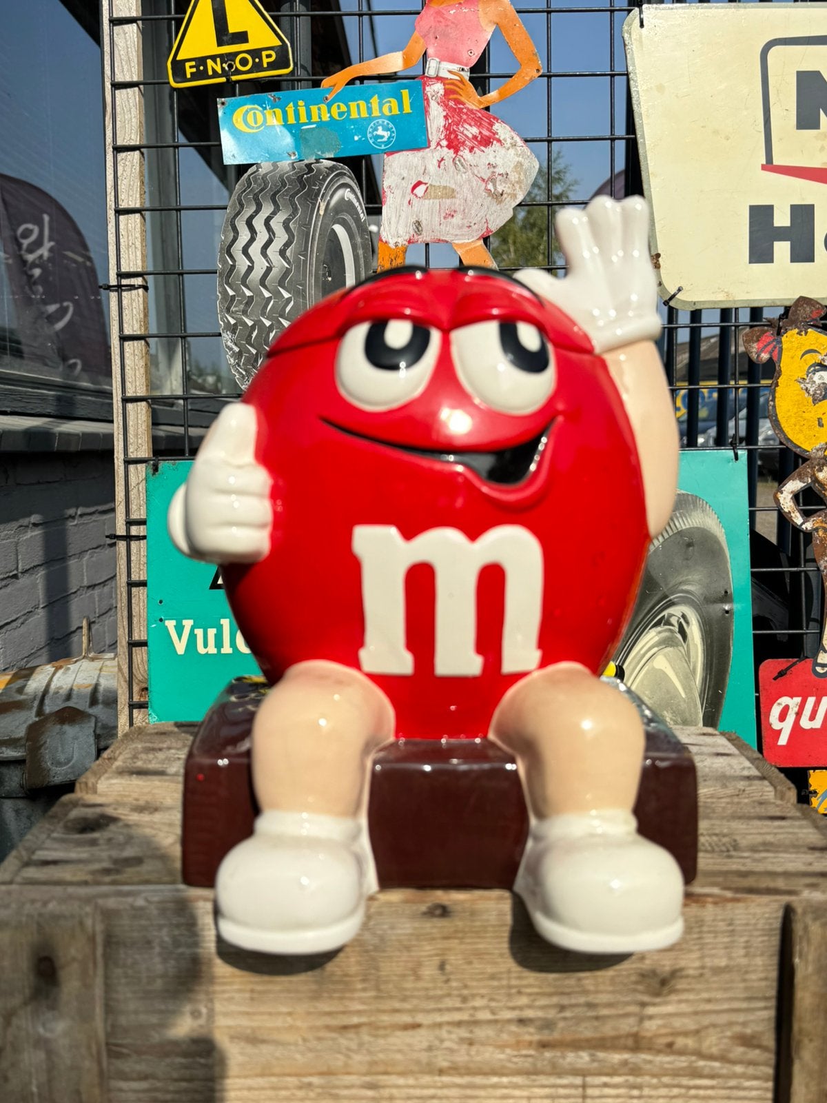 Pot à biscuits publicitaire M&M's, ., Utilisé, ., .