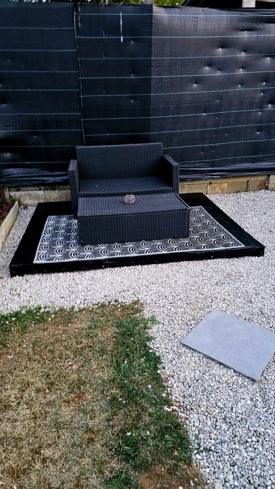 Tuinset zetel met tafel goed Staat!, Tuin en Terras, Ophalen