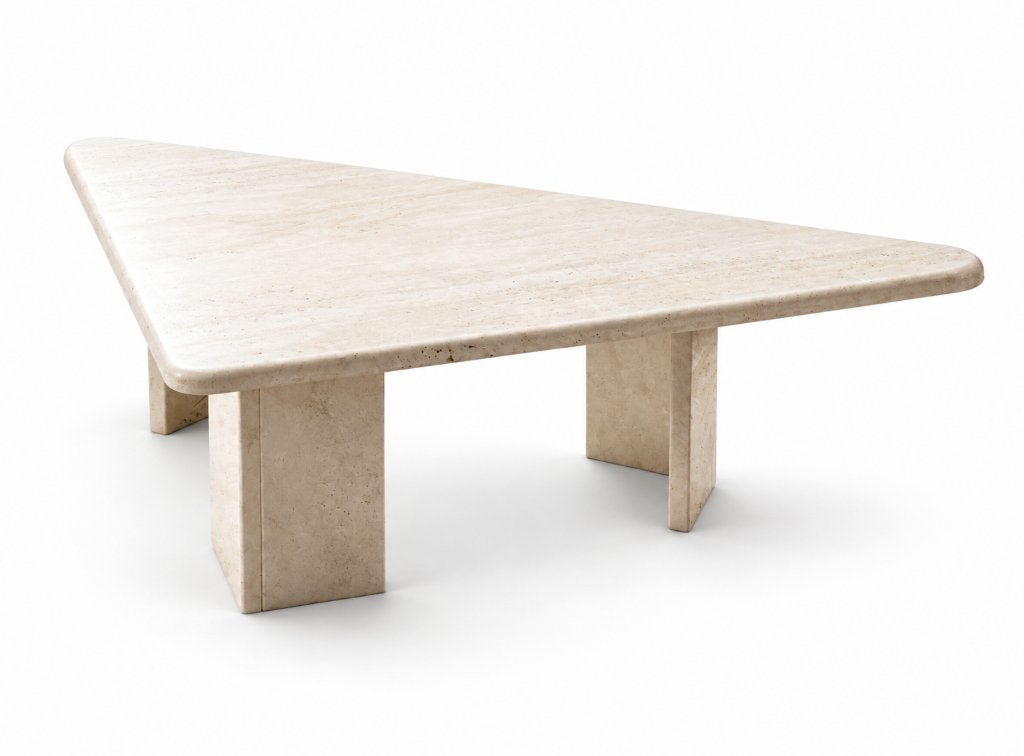 Travertine coffee table - Vintage salontafel, Ophalen of Verzenden