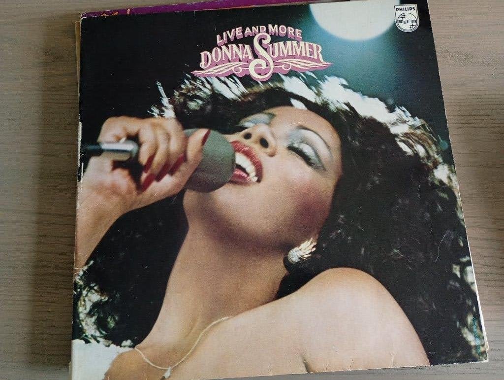 Donna Summer - Live and more ( dubbel lp ), Cd's en Dvd's, Vinyl | Pop, LP, Gebruikt, Fotohoes, 12 inch