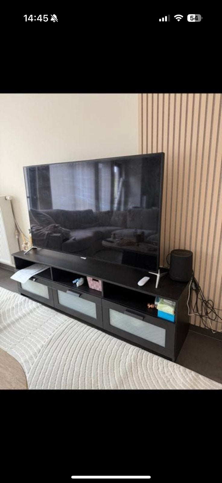 Tv kast brimes Ikea, Huis en Inrichting, Kasten |Televisiemeubels, Ophalen, Zo goed als nieuw