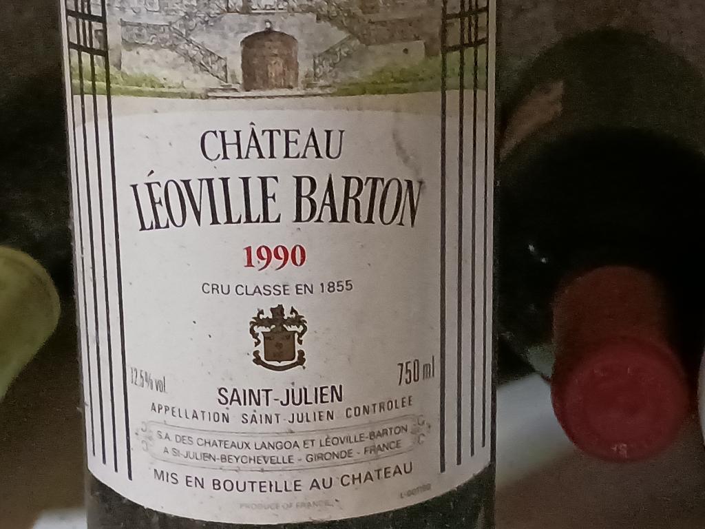 Château Léoville Barton 1990, Collections, Neuf, Pleine, Enlèvement, Vin rouge