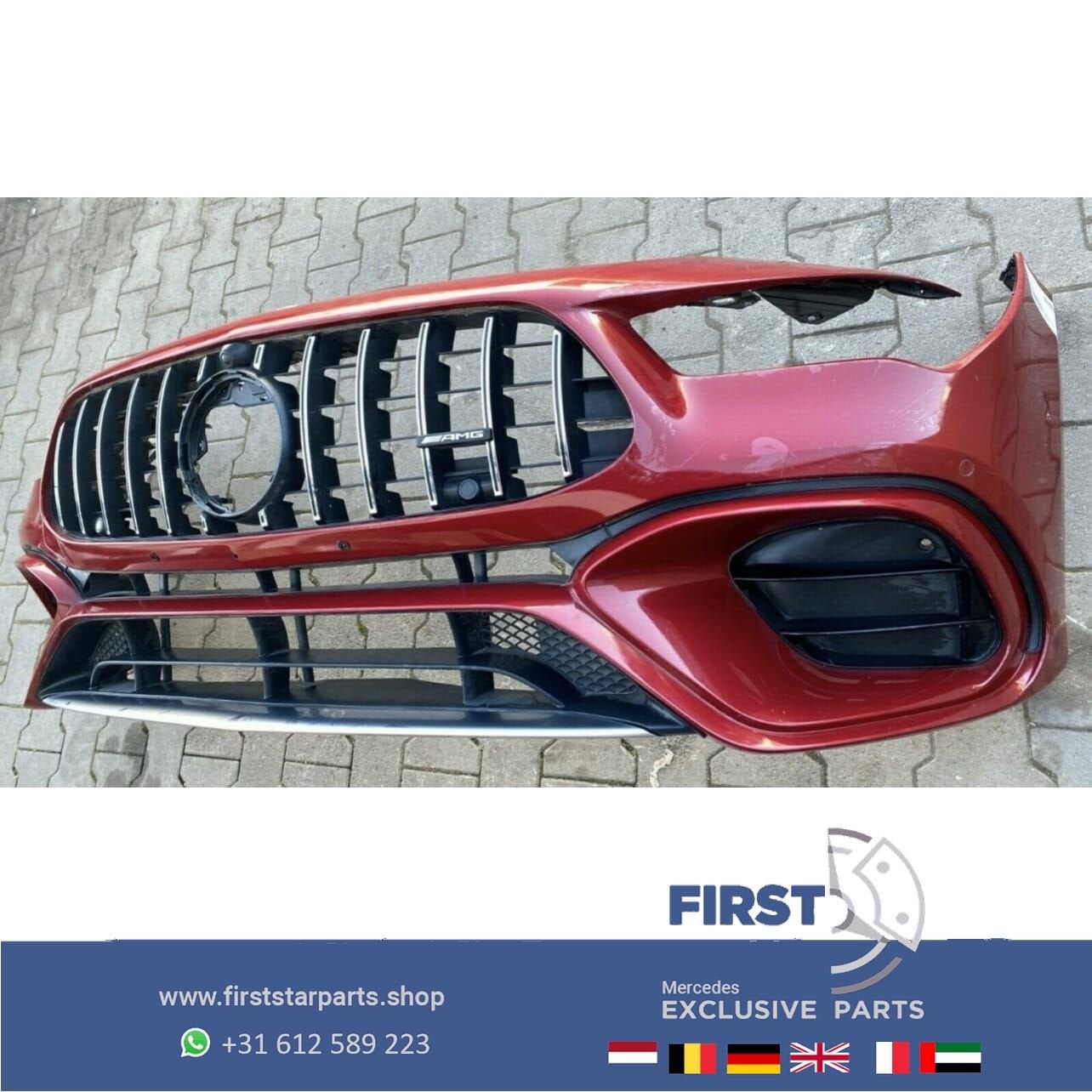 W118 C118 X118 CLA 45 AMG VOORBUMPER ROOD COMPLEET Mercedes, Utilisé, -, Avant, -