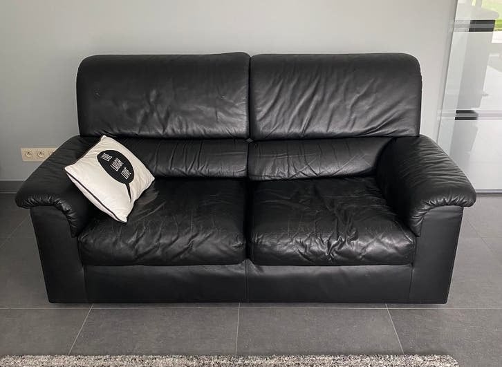 Lederen salon Durlet, Huis en Inrichting, Ophalen, Gebruikt