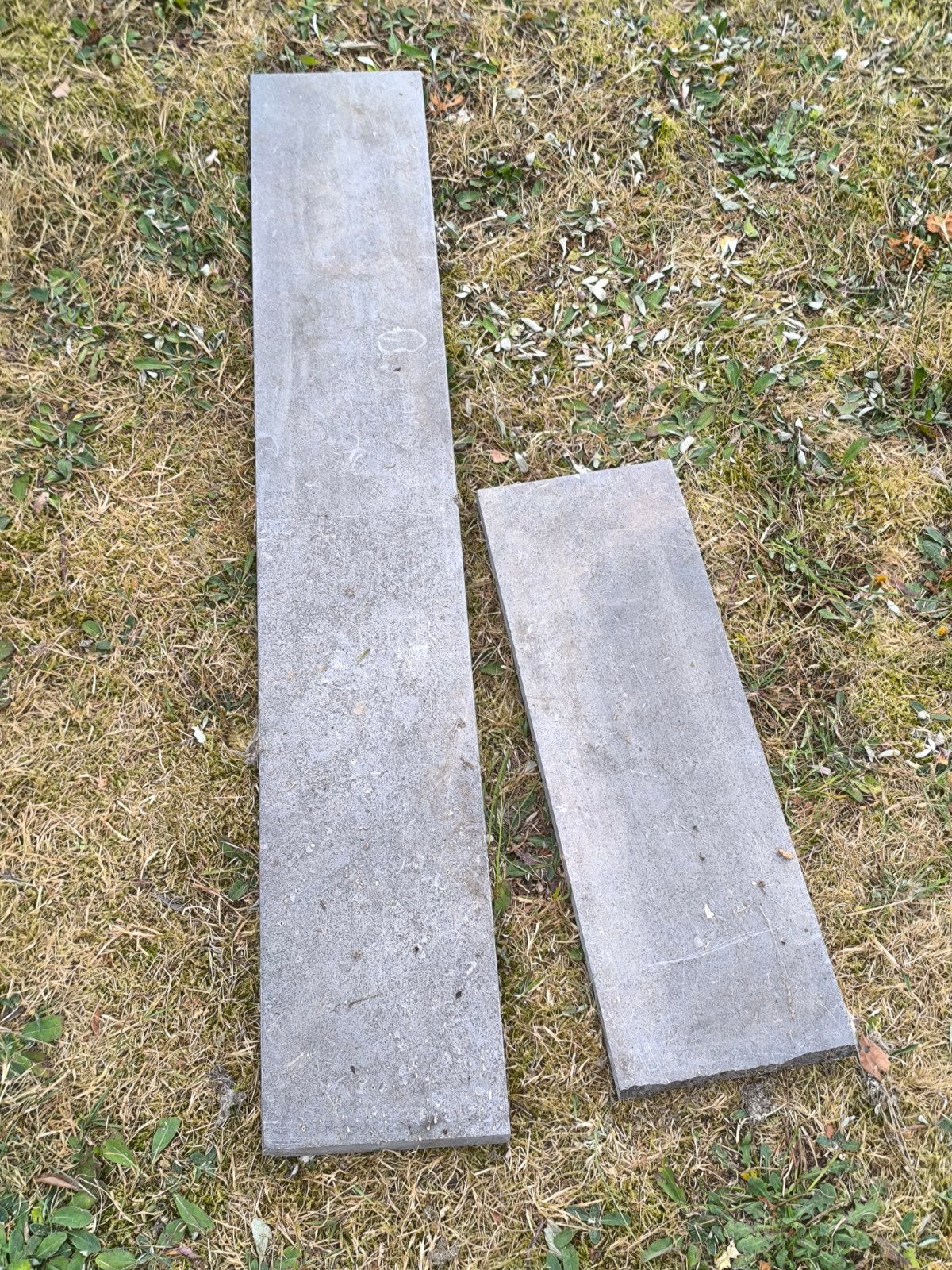 2 stukken blauwe steen, Doe-het-zelf en Bouw, Tegels, Ophalen