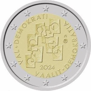 Pièce de 2 euros Sp. Numéro 2024 Finland Democracy, Timbres & Monnaies, Monnaies | Europe | Monnaies euro, Enlèvement ou Envoi