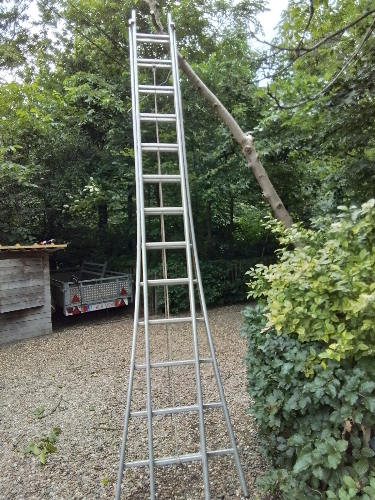Aluminum ladder, Ophalen, Ladder