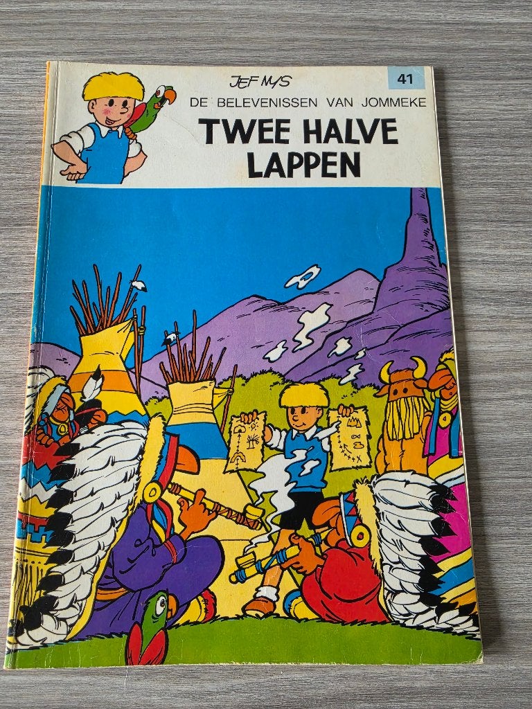 Jommeke stripverhaal nr. 41 - Twee halve lappen, Boeken, Eén stripboek, Ophalen of Verzenden, Gelezen, Jef Nys.