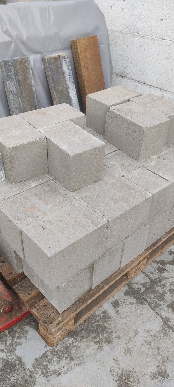 volle betonblokken 29x19x19 110st, Bricolage & Construction, Enlèvement, Neuf, Béton