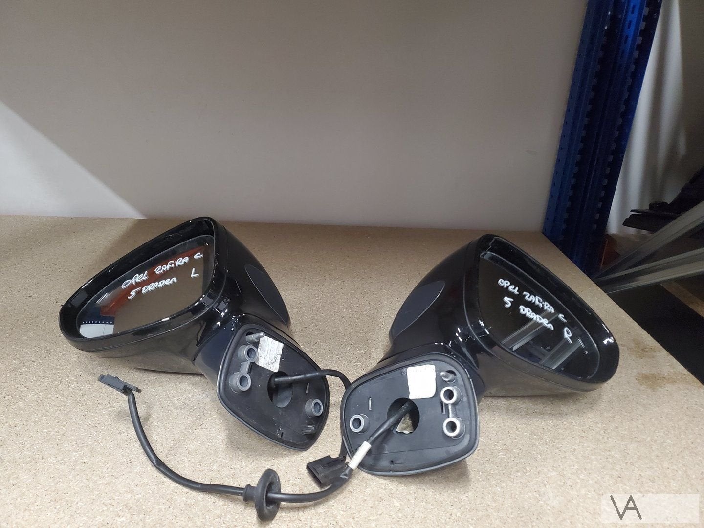 Opel Zafira C 2012 - 2018 spiegel rechts zwart / groen €150, -, Opel, Utilisé, -
