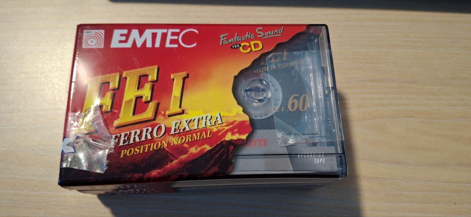 3 nieuwe cassette bandjes leeg Emtec FE I 60 minuten, Ophalen of Verzenden, Nieuw in verpakking, Onbespeeld