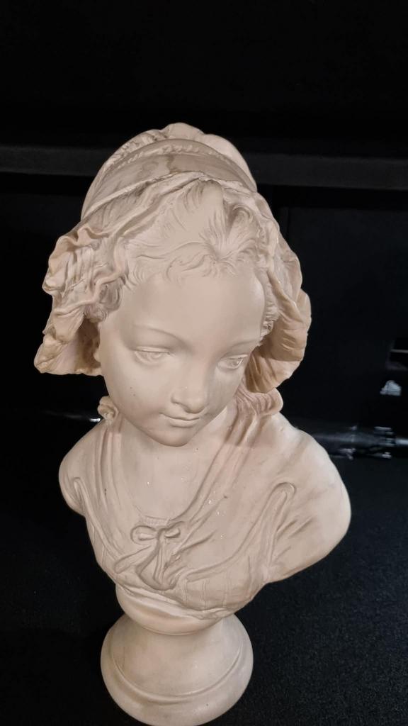 Buste van Grinam Niam in Parijs, Antiek en Kunst, Kunst | Beelden en Houtsnijwerken, Ophalen of Verzenden, Buste