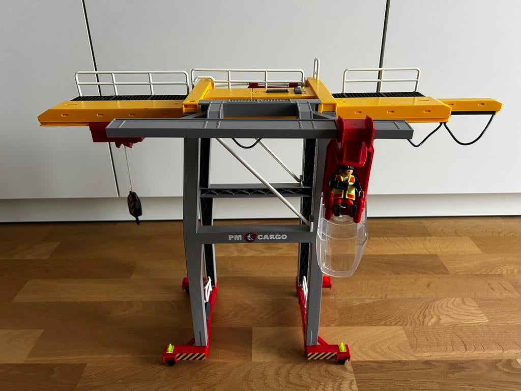 PLAYMOBIL 70770 Portique de chargement pour conteneur, Enlèvement, Comme neuf
