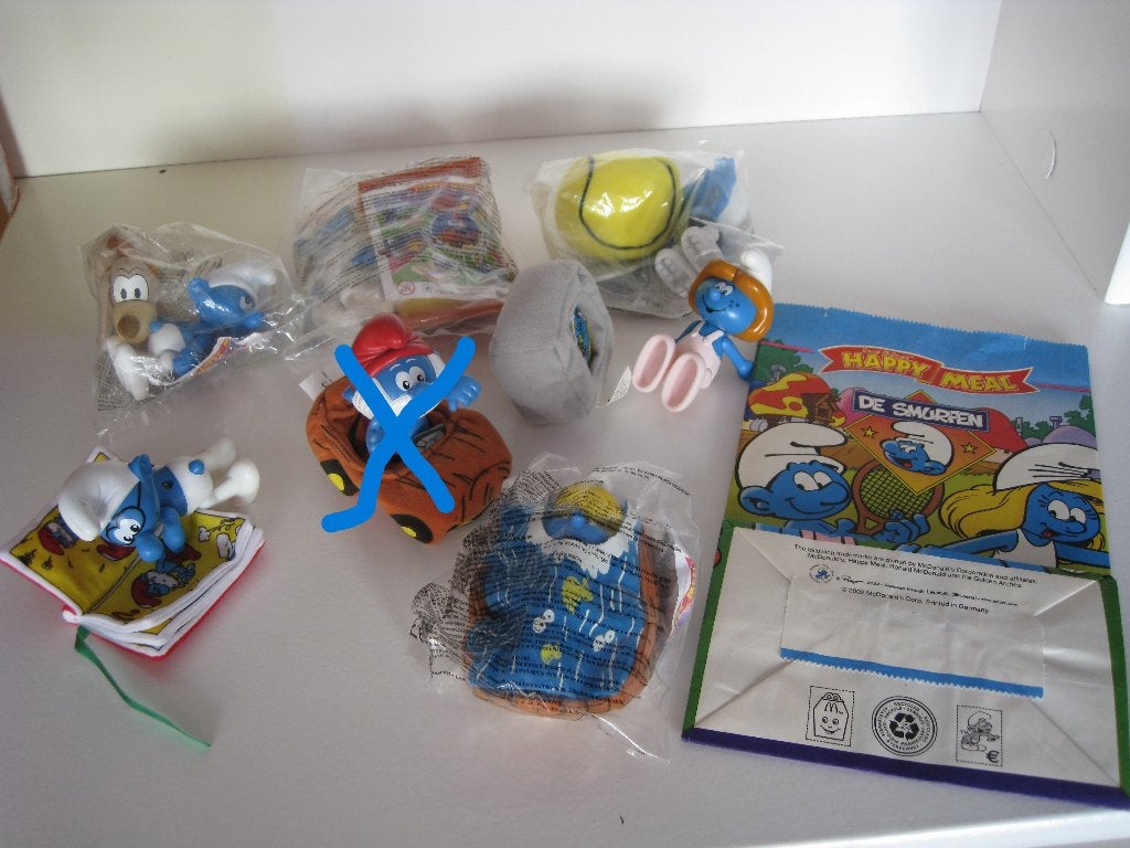 6 smurfen McDonald's Happy Meal 2002 + verpakking, Verzamelen, Smurfen, Ophalen of Verzenden, Nieuw, Verschillende Smurfen, Poppetje, Figuurtje of Knuffel