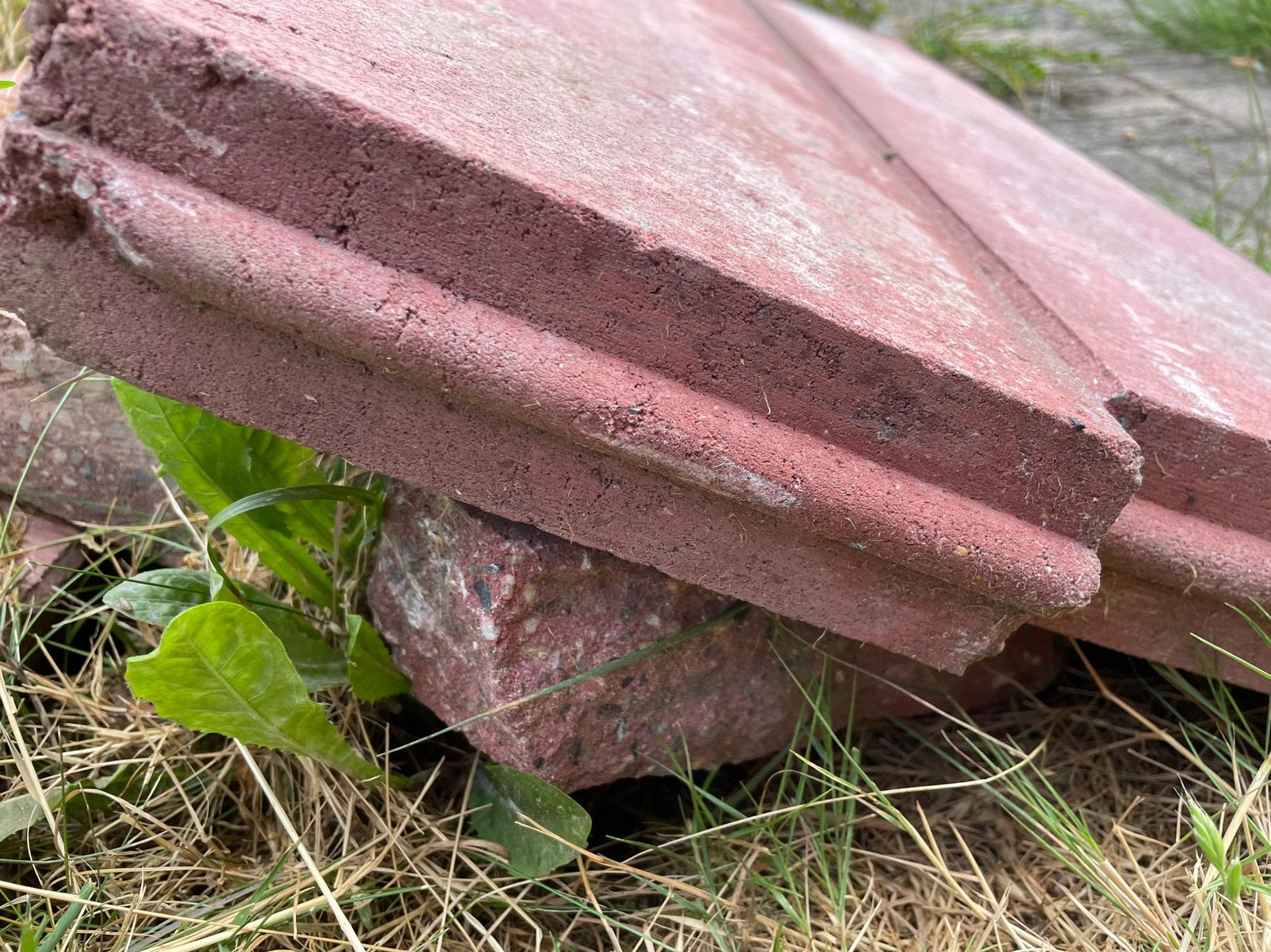 Rode betonnen boordstenen, Tuin en Terras, Ophalen, Gebruikt, Beton, Border