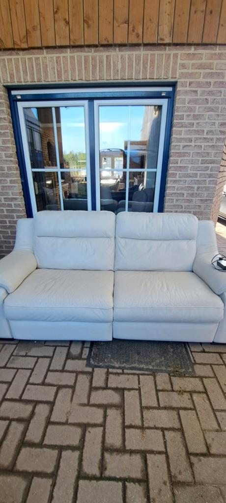 Lederen zetel met elektrische relax, Huis en Inrichting, Ophalen