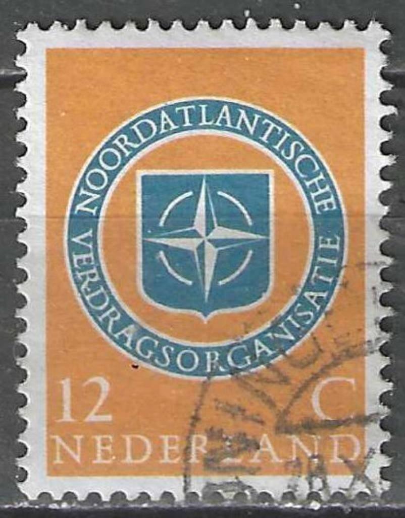 Nederland 1959 - Yvert 701 - 10 Jaar NATO - 12 c.  (ST), Postzegels en Munten, Postzegels | Nederland, Verzenden, Gestempeld