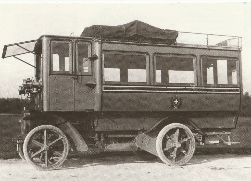 OLDTIMER  POST-OMNIBUS  MARTINI  1906 + Mooie Stempels !, Collections, Cartes postales | Thème, Envoi, 1980 à nos jours, Affranchie