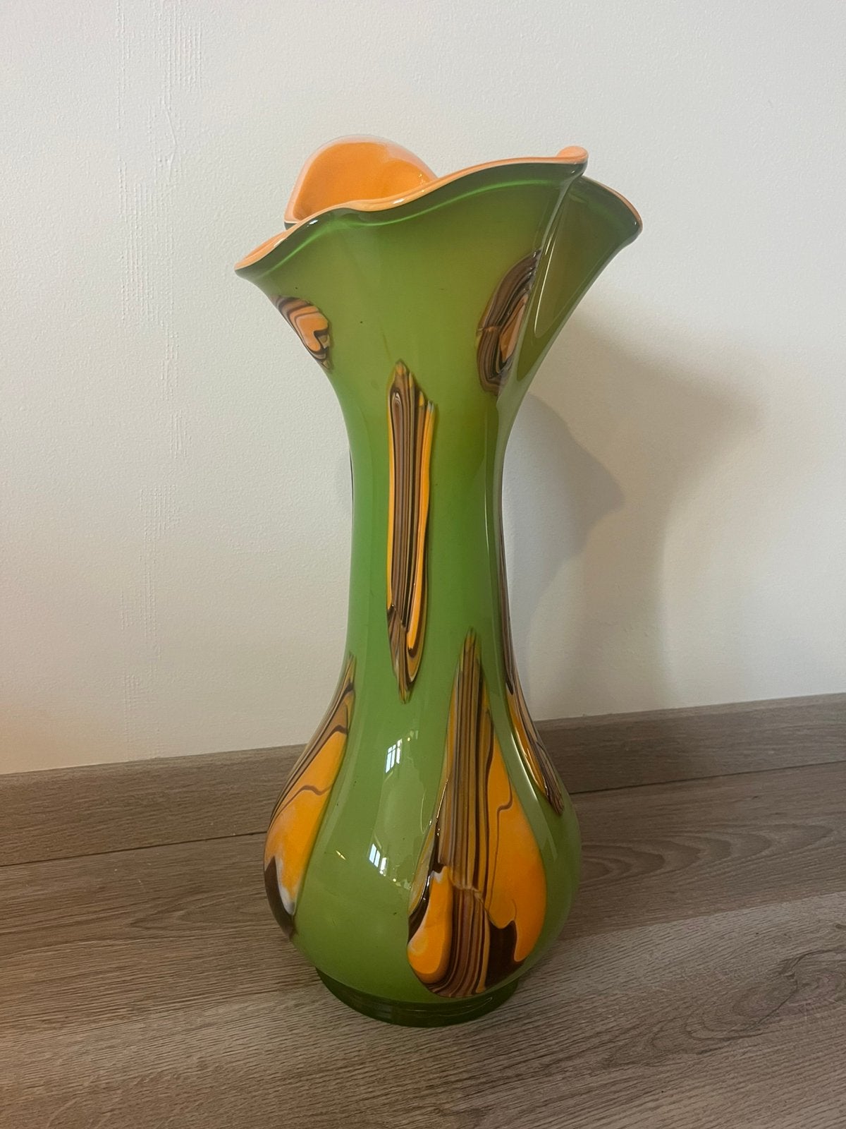 Vaas, Maison & Meubles, Accessoires pour la Maison | Vases, Verre, Utilisé, 50 cm, Avec motif/texture