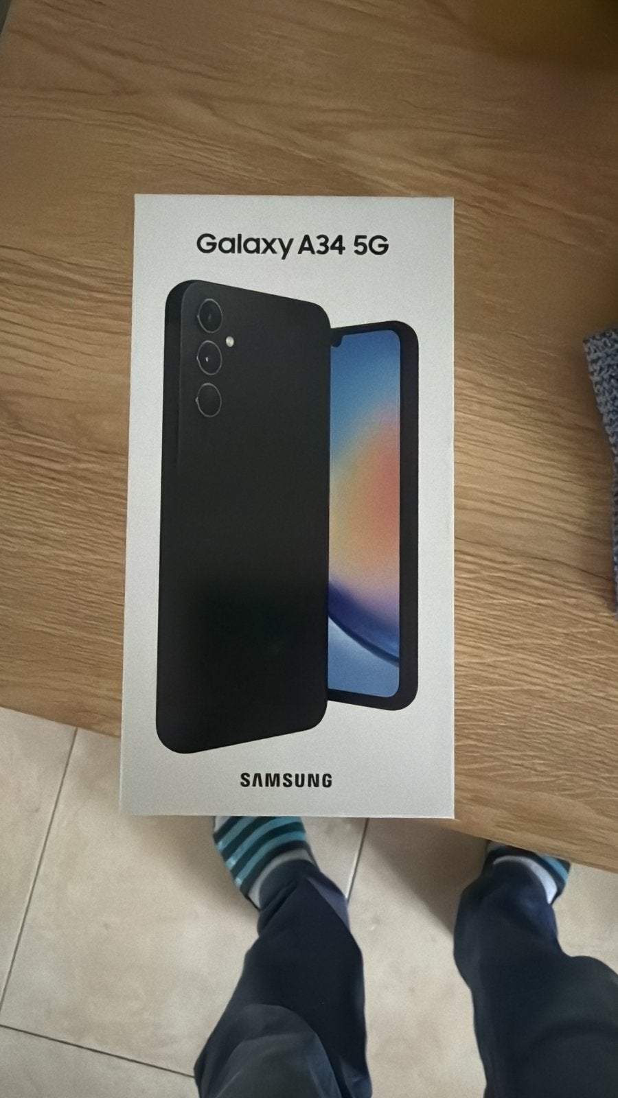 Samsung A34 5gb zwart met hoesje, Ophalen of Verzenden, Zo goed als nieuw, Zwart