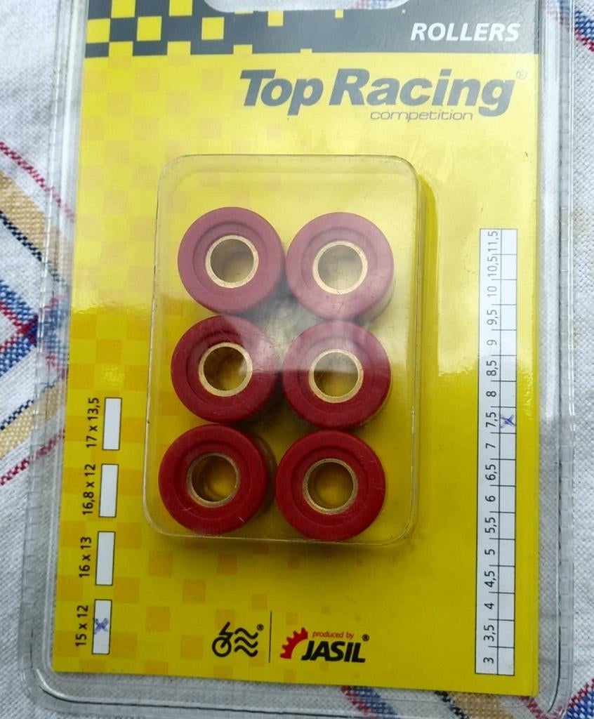 Aprilia Malaguti MBK Yamaha - 6 JASIL variatorrollen, Fietsen en Brommers, Brommeronderdelen | Scooters, Nieuw, Aprilia, Ophalen of Verzenden