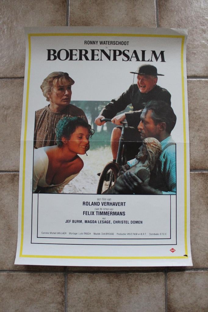 filmaffiche Boerenpsalm 1989 filmposter, Rechthoekig Staand, Ophalen of Verzenden, Zo goed als nieuw, A1 t/m A3