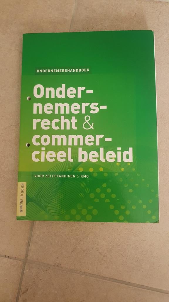 Ondernemersrecht & commercieel beleid, Ophalen of Verzenden