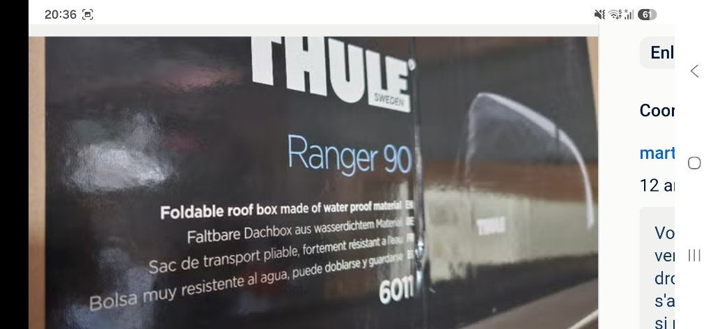 Coffre de toit thule, Autos : Divers, Coffres de toit, Enlèvement, Neuf