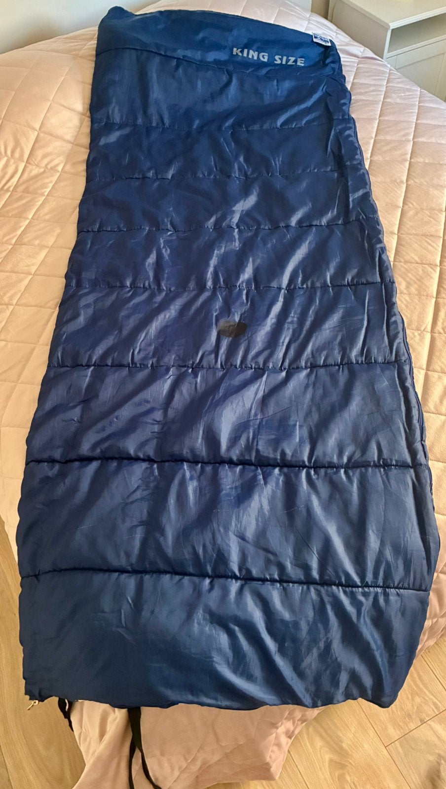 King size slaapzak, Caravans en Kamperen, Verzenden, Gebruikt