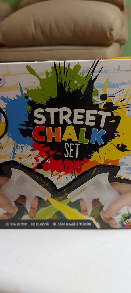 Street chalk set met krijt, Ophalen of Verzenden