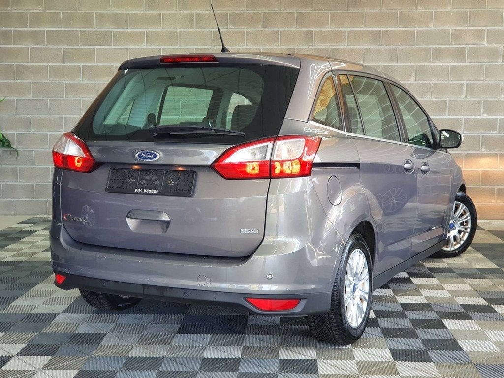Ford Grand C-Max 1.6 DIESEL 95CV - 1ER MAIN - FULL CARNE, Euro 5, Stof, Gebruikt, 4 cilinders