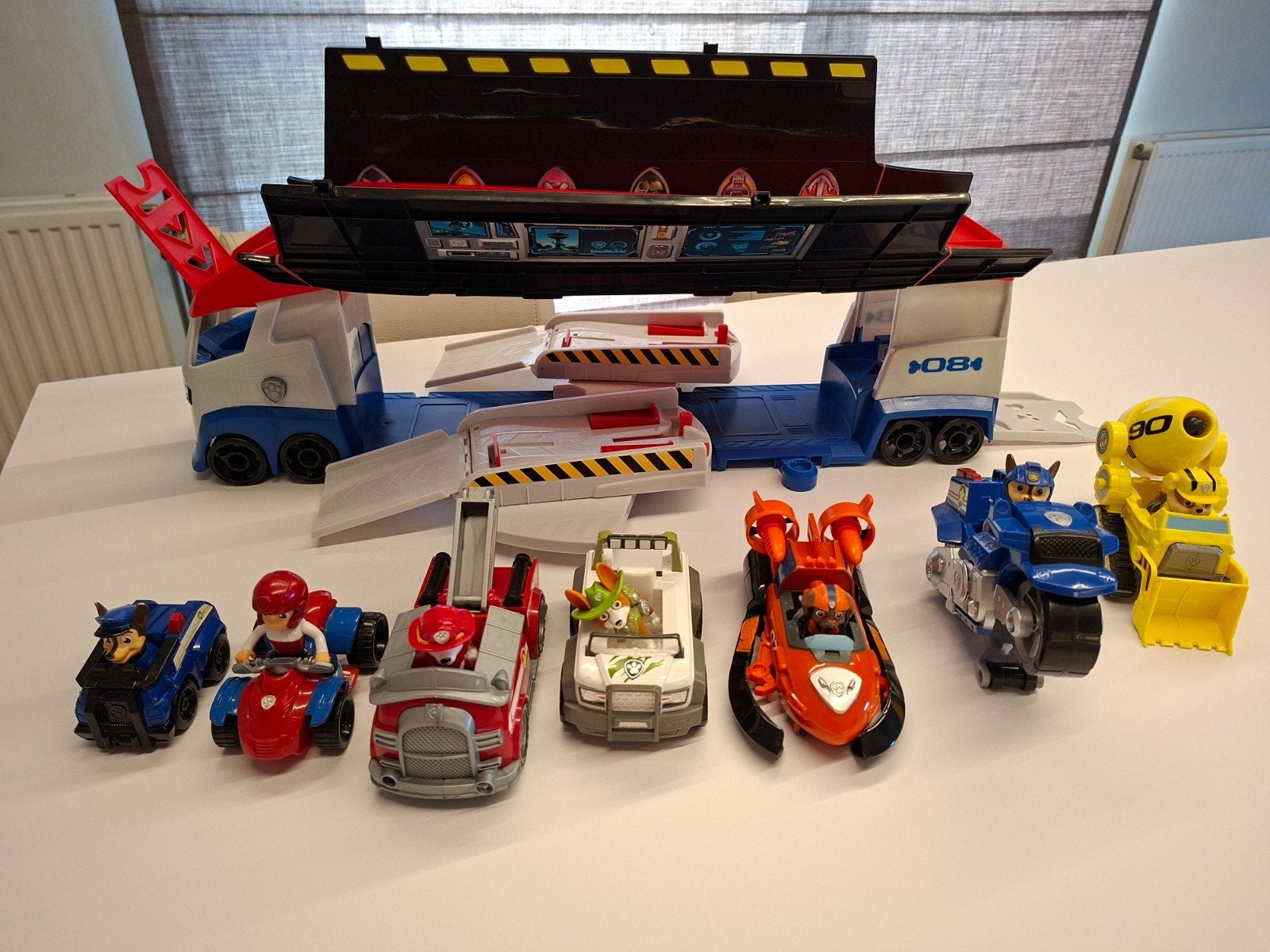 Paw Patrol Truck + voertuigen en figuren, Ophalen of Verzenden, Zo goed als nieuw