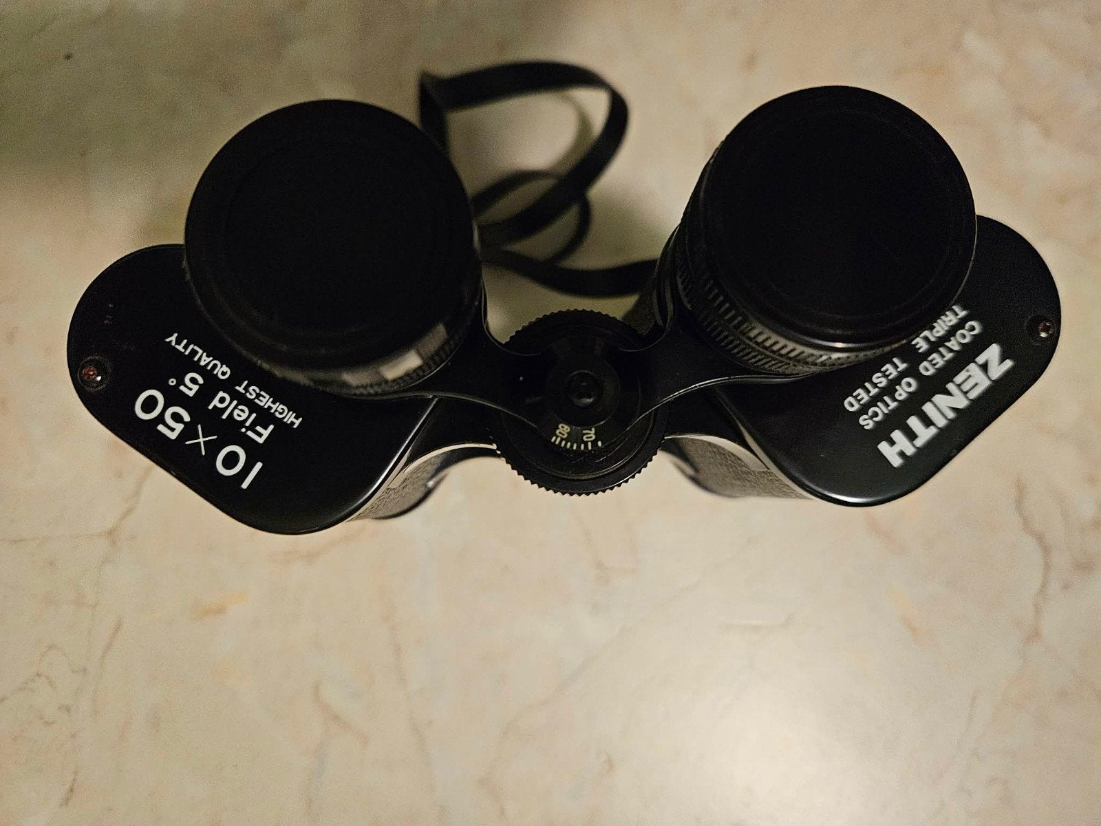 Jumelles ZENITH 10X50 etat neuf, Enlèvement
