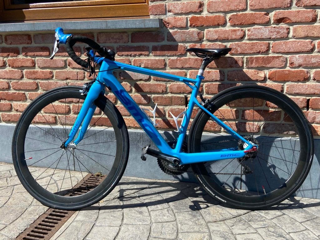 vélo route  BMC bleu, Vélos & Vélomoteurs, Autres marques, Frein sur jante, Femmes, 49 à 53 cm