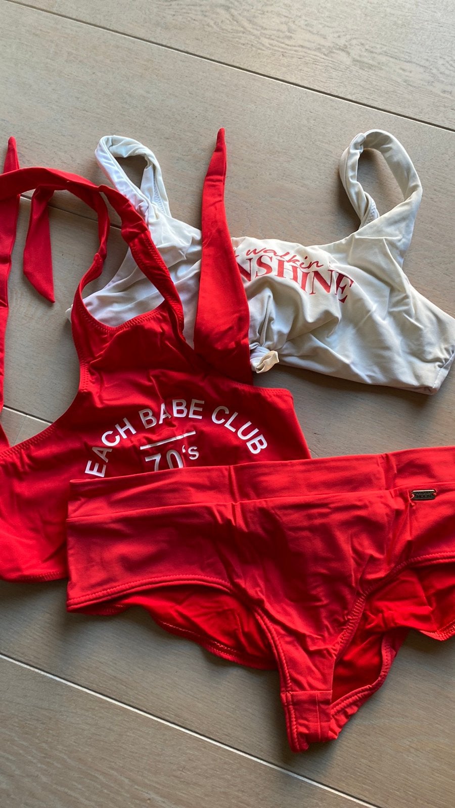 Bikini Banana Moon Teens, Enlèvement ou Envoi, Porté, Rouge, Bikini