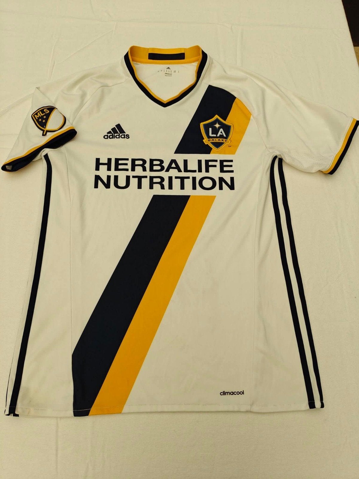 Maillot LA Galaxy Adidas 2017 – MLS – Herbalife – Taille M, Taille M, Enlèvement ou Envoi, Utilisé, Maillot