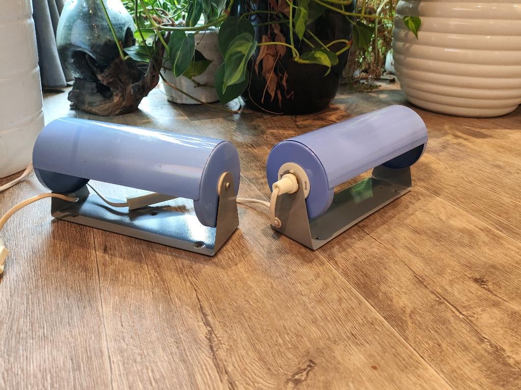 Set van 2 Vintage IKEA LOD Wandlampen – Zeldzaam Blauw, Huis en Inrichting, Lampen | Wandlampen, Ophalen of Verzenden