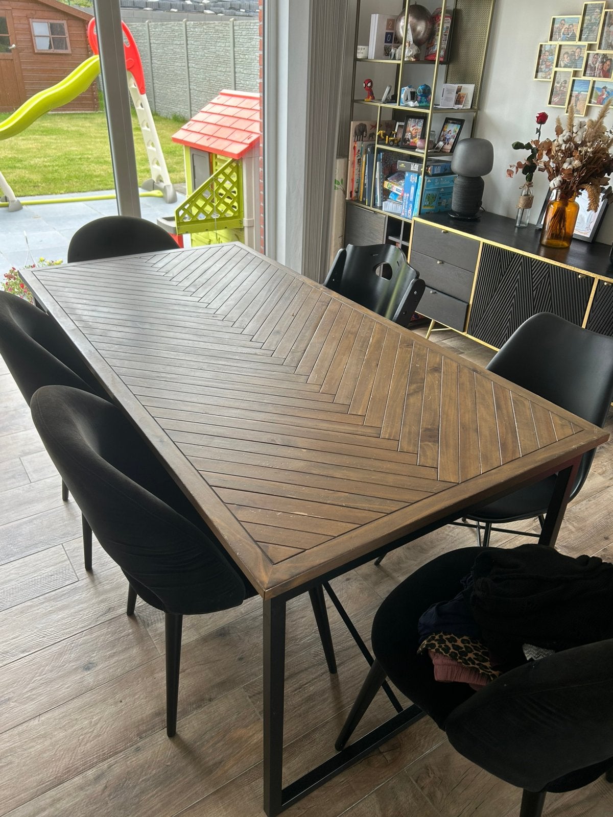 Table salle a manger Nottingham, Maison & Meubles, 150 à 200 cm, Cinq personnes ou plus, Enlèvement, Utilisé