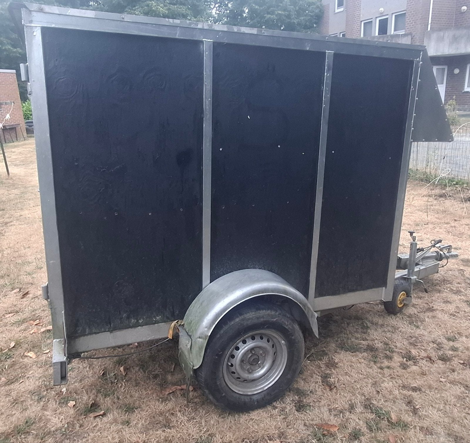 enkel as gesloten aanhangwagen/Remorque, Auto diversen, Aanhangers en Bagagewagens, Ophalen of Verzenden