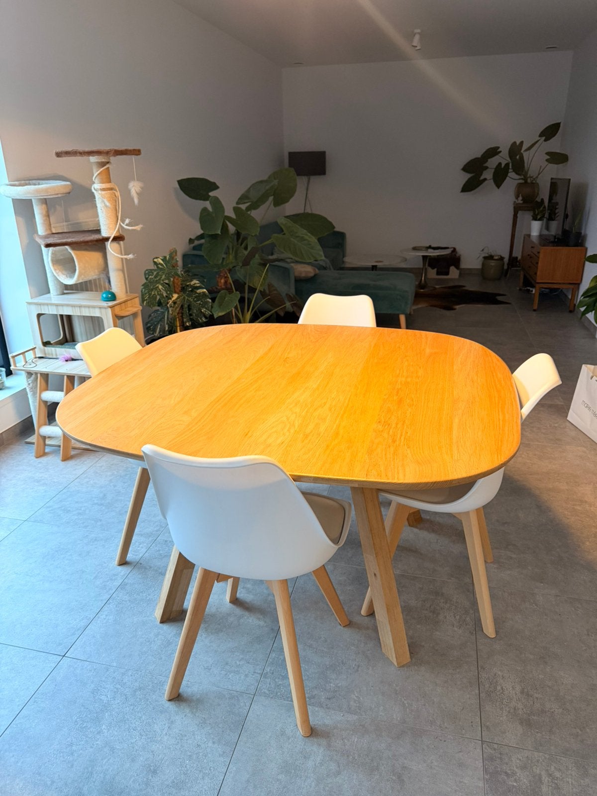 Eettafel eik 4 personen, Huis en Inrichting, Ophalen, Zo goed als nieuw